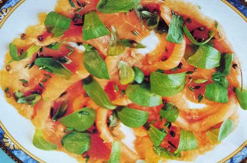 Ricetta carpaccio di salmone